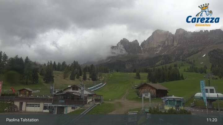 Archiv Foto Webcam Carezza - Tal