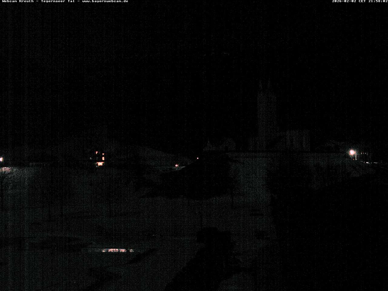 Archiv Foto Webcam Kreuth: Kirche und Freibad