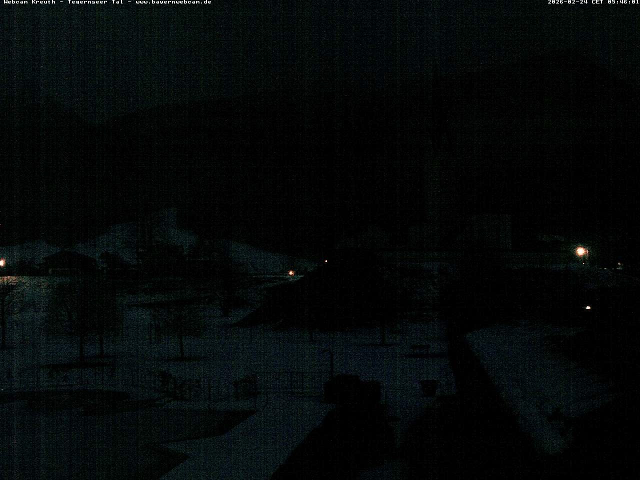 Archiv Foto Webcam Kreuth: Kirche und Freibad