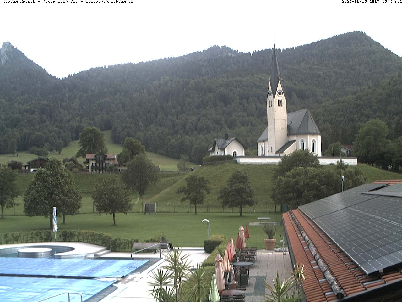 Archived image Webcam Kreuth (Church St. Leonhard)