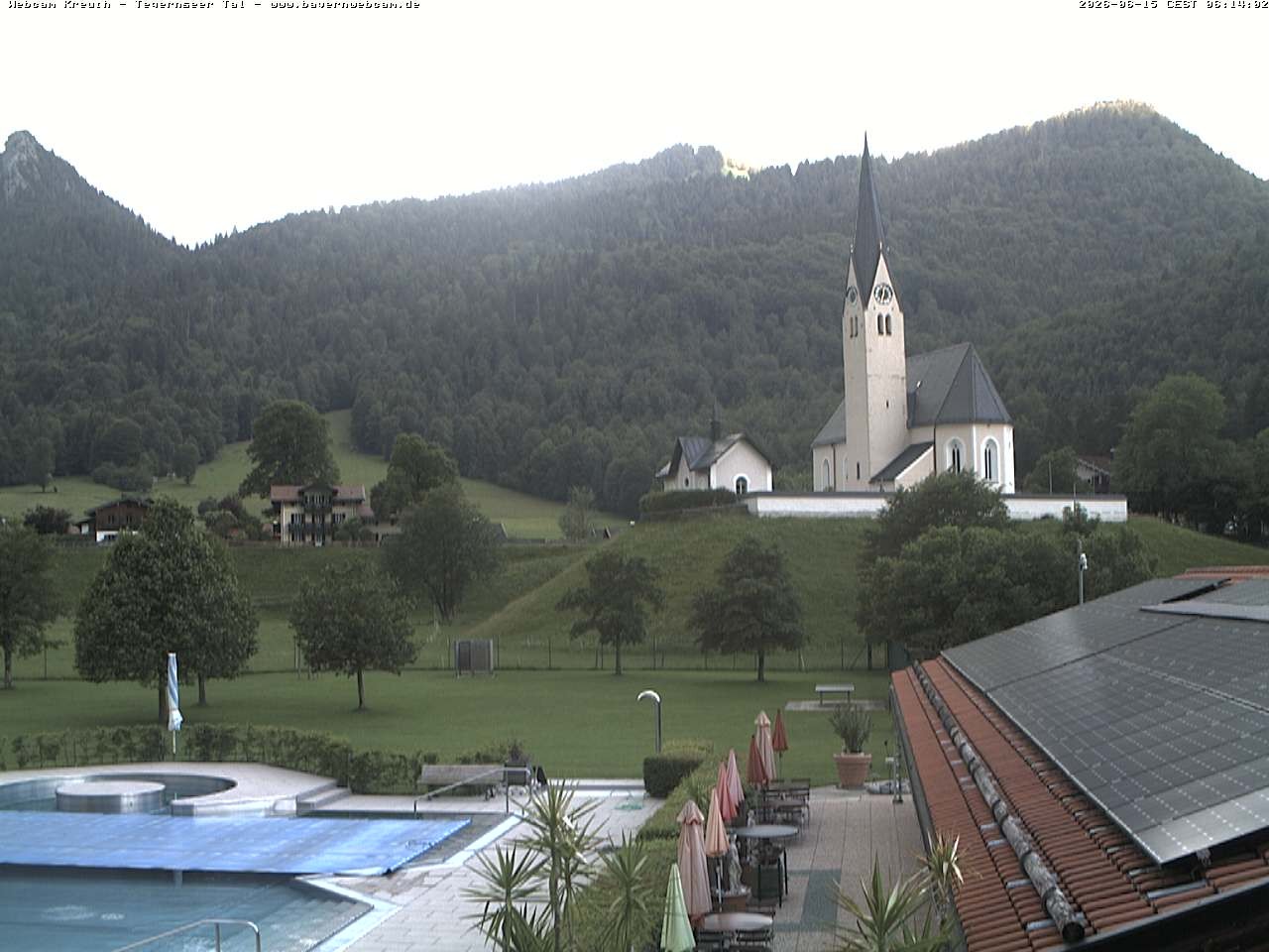 Archived image Webcam Kreuth (Church St. Leonhard)
