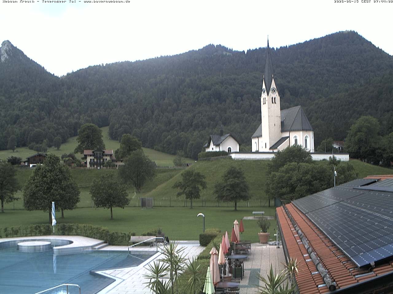 Archived image Webcam Kreuth (Church St. Leonhard)