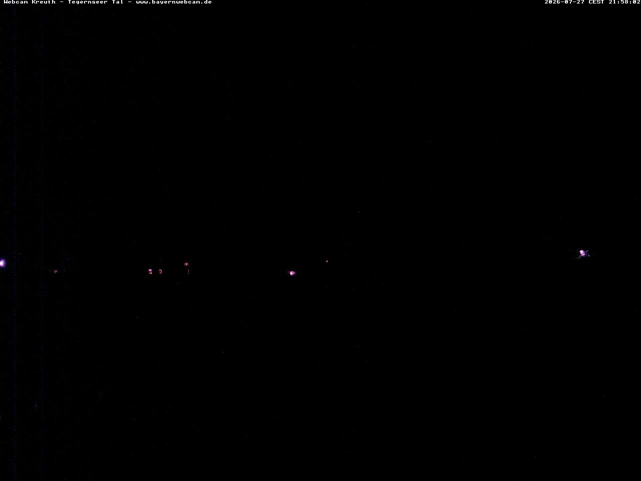 Archiv Foto Webcam Kreuth: Kirche und Freibad