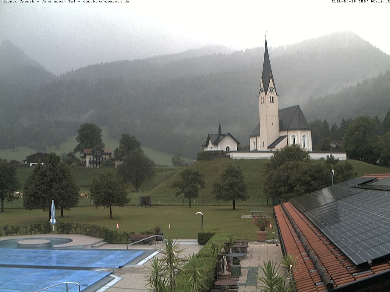 Archived image Webcam Kreuth (Church St. Leonhard)