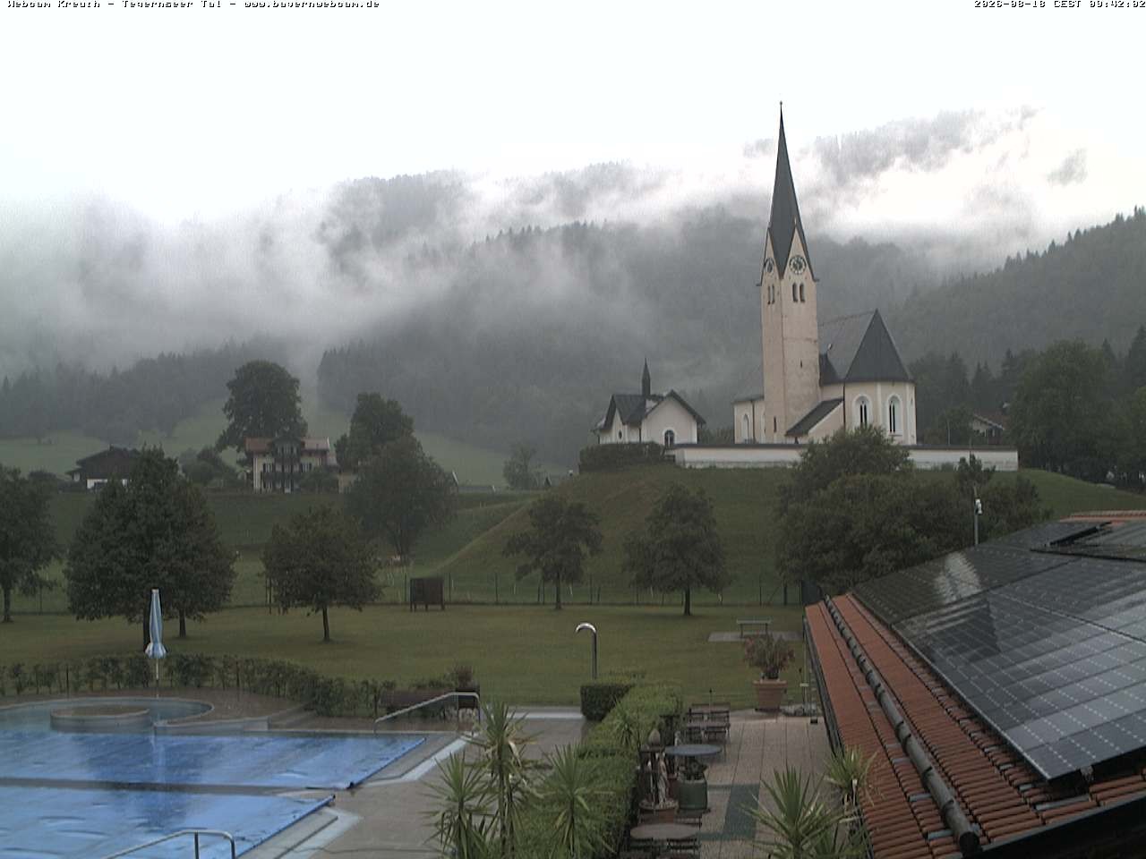 Archived image Webcam Kreuth (Church St. Leonhard)
