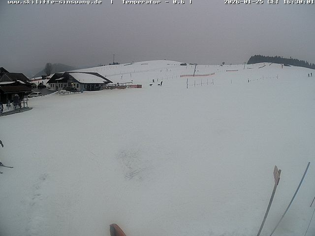 Archiv Foto Webcam Skilifte Sinswang - Blick auf die Skipiste