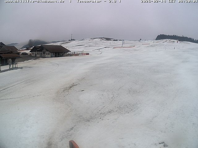 Archiv Foto Webcam Skilifte Sinswang - Blick auf die Skipiste