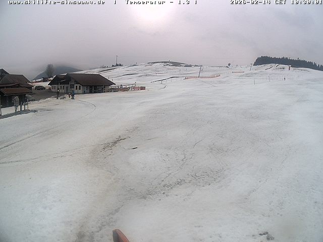 Archiv Foto Webcam Skilifte Sinswang - Blick auf die Skipiste