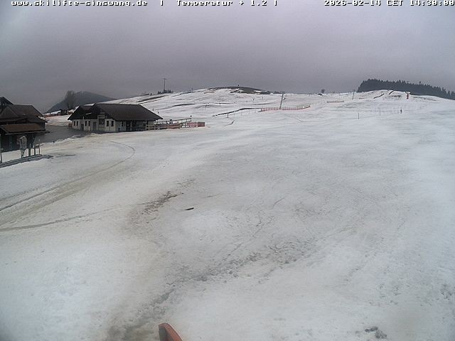 Archiv Foto Webcam Skilifte Sinswang - Blick auf die Skipiste