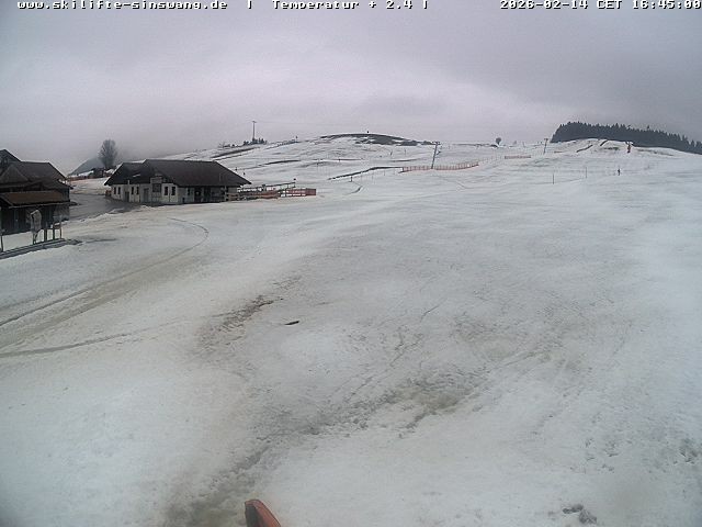 Archiv Foto Webcam Skilifte Sinswang - Blick auf die Skipiste