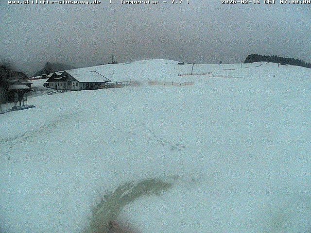 Archived image Webcam Skilifte Sinswang - view of the ski run