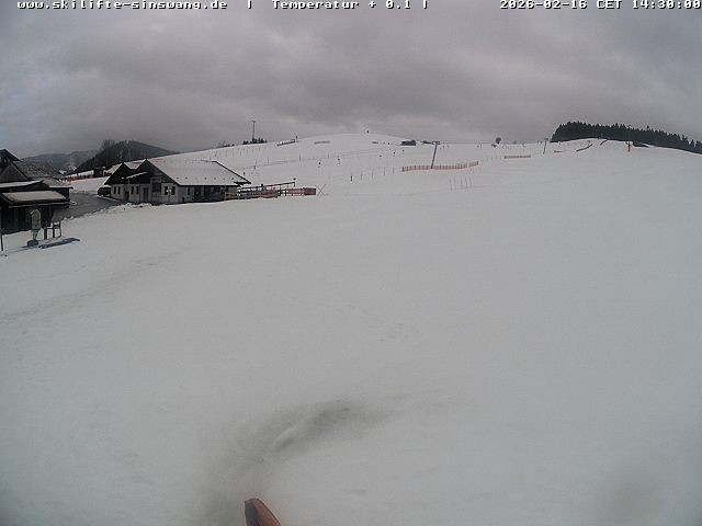 Archived image Webcam Skilifte Sinswang - view of the ski run