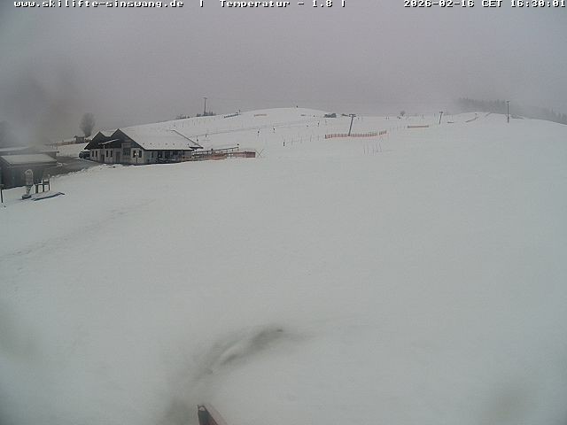 Archived image Webcam Skilifte Sinswang - view of the ski run