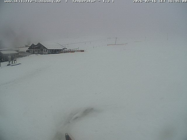 Archived image Webcam Skilifte Sinswang - view of the ski run