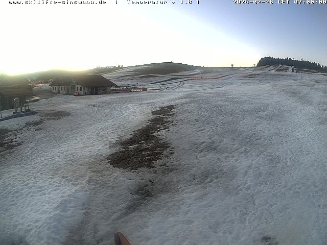Archived image Webcam Skilifte Sinswang - view of the ski run