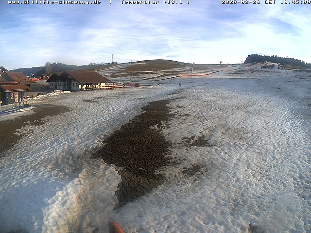Archived image Webcam Skilifte Sinswang - view of the ski run