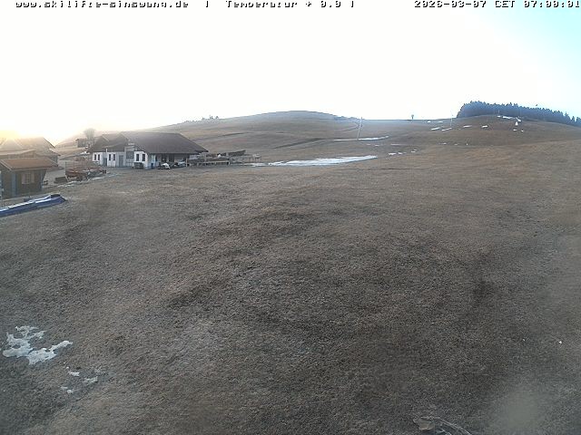 Archiv Foto Webcam Skilifte Sinswang - Blick auf die Skipiste