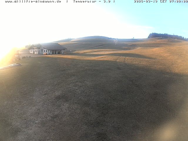 Archived image Webcam Skilifte Sinswang - view of the ski run