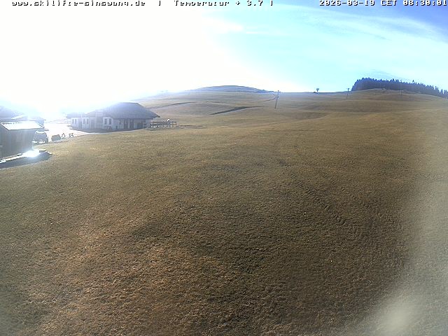 Archived image Webcam Skilifte Sinswang - view of the ski run