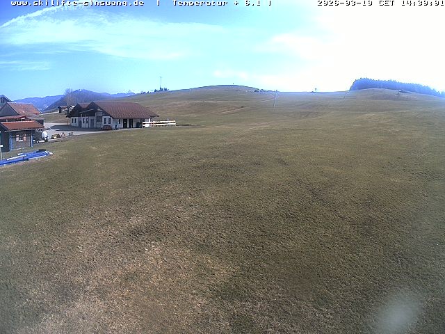 Archived image Webcam Skilifte Sinswang - view of the ski run