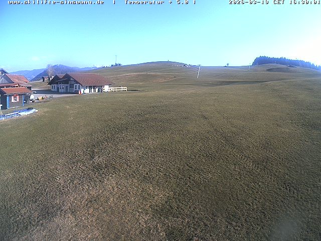 Archived image Webcam Skilifte Sinswang - view of the ski run