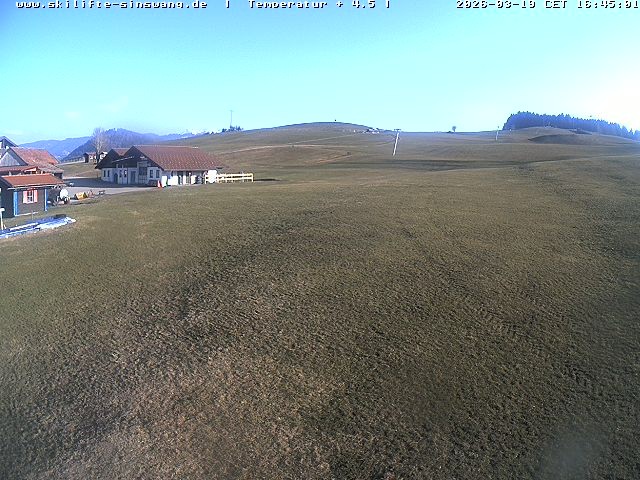 Archiv Foto Webcam Skilifte Sinswang - Blick auf die Skipiste