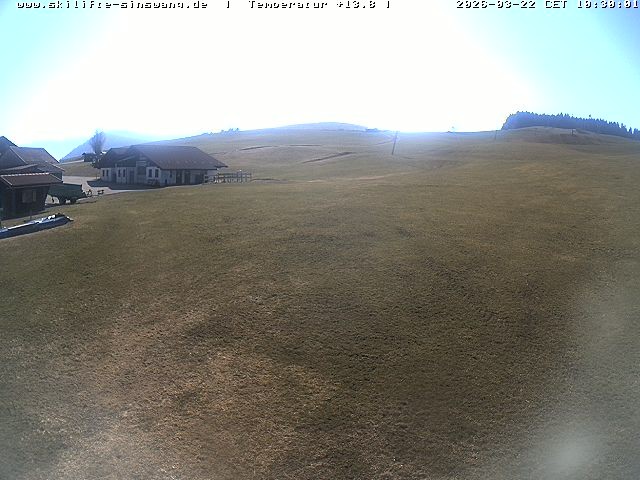 Archiv Foto Webcam Skilifte Sinswang - Blick auf die Skipiste