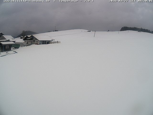 Archived image Webcam Skilifte Sinswang - view of the ski run