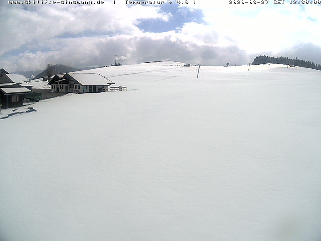 Archived image Webcam Skilifte Sinswang - view of the ski run