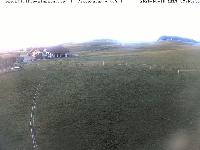 Archived image Webcam Skilifte Sinswang - view of the ski run