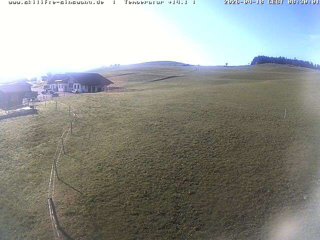 Archived image Webcam Skilifte Sinswang - view of the ski run