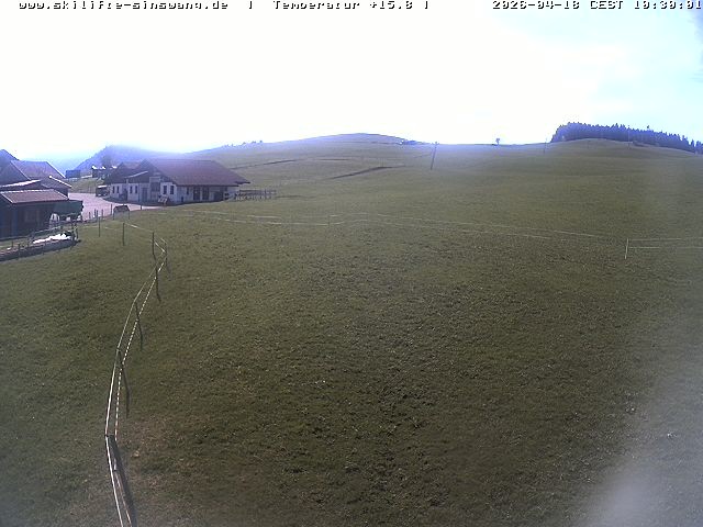 Archived image Webcam Skilifte Sinswang - view of the ski run