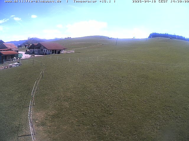 Archiv Foto Webcam Skilifte Sinswang - Blick auf die Skipiste