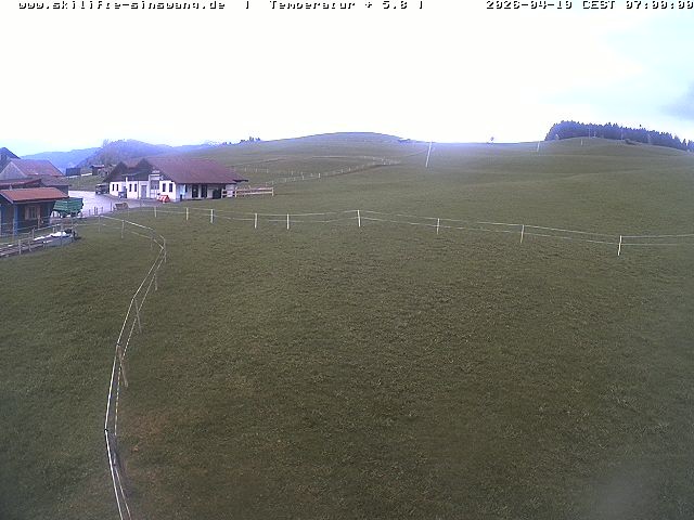 Archiv Foto Webcam Skilifte Sinswang - Blick auf die Skipiste