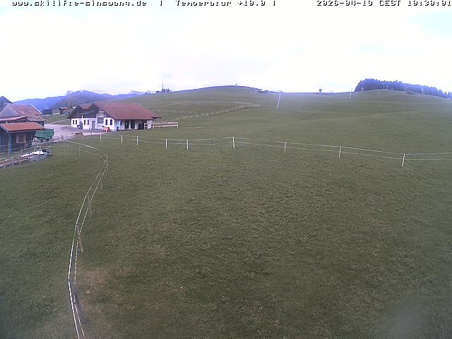 Archiv Foto Webcam Skilifte Sinswang - Blick auf die Skipiste