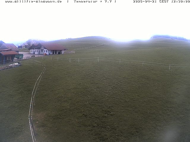 Archiv Foto Webcam Skilifte Sinswang - Blick auf die Skipiste