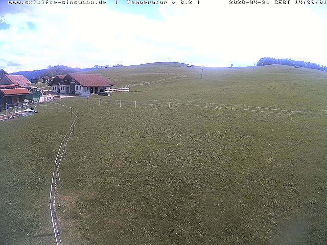 Archiv Foto Webcam Skilifte Sinswang - Blick auf die Skipiste