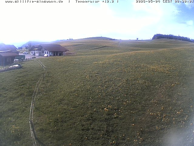 Archiv Foto Webcam Skilifte Sinswang - Blick auf die Skipiste