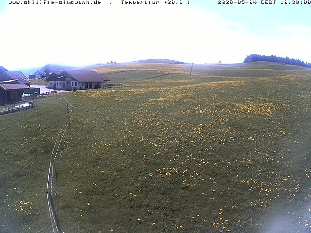 Archiv Foto Webcam Skilifte Sinswang - Blick auf die Skipiste
