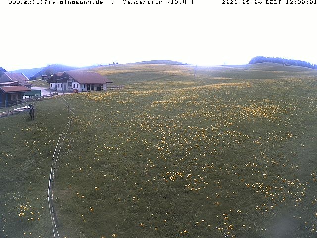 Archiv Foto Webcam Skilifte Sinswang - Blick auf die Skipiste