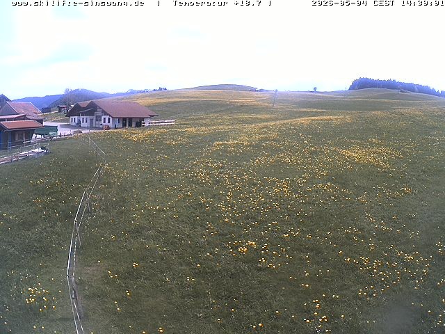 Archiv Foto Webcam Skilifte Sinswang - Blick auf die Skipiste