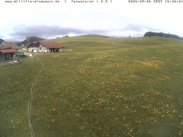 Archived image Webcam Skilifte Sinswang - view of the ski run