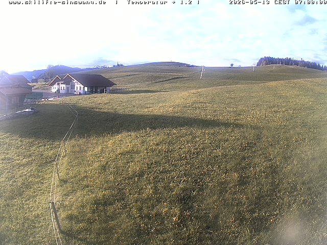 Archived image Webcam Skilifte Sinswang - view of the ski run