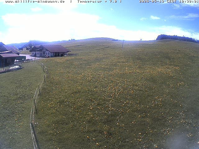 Archived image Webcam Skilifte Sinswang - view of the ski run