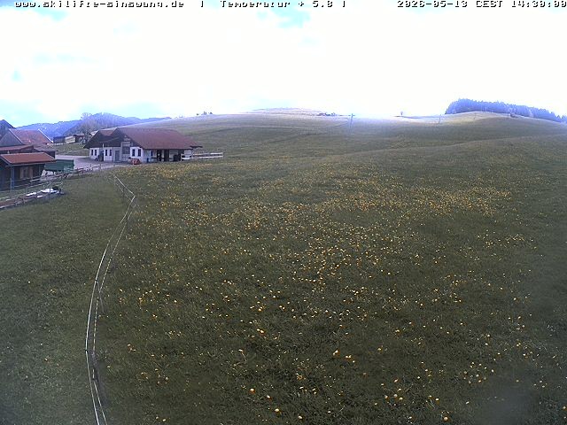 Archived image Webcam Skilifte Sinswang - view of the ski run