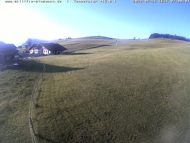 Archived image Webcam Skilifte Sinswang - view of the ski run
