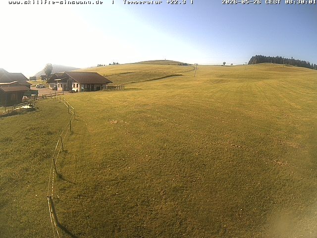 Archived image Webcam Skilifte Sinswang - view of the ski run