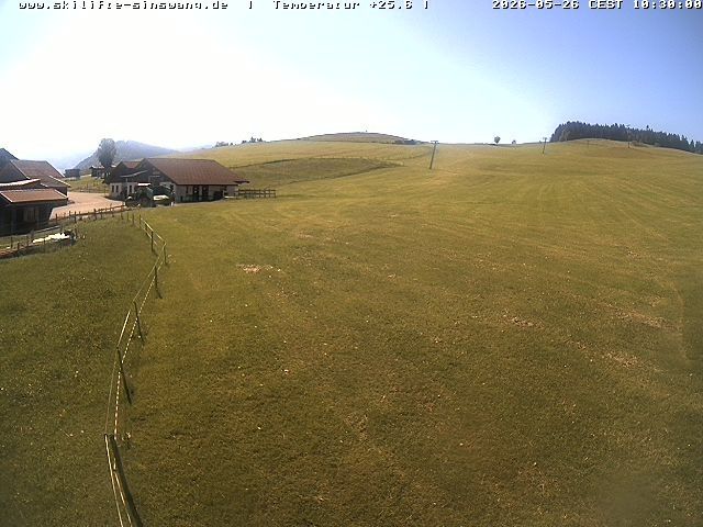 Archived image Webcam Skilifte Sinswang - view of the ski run