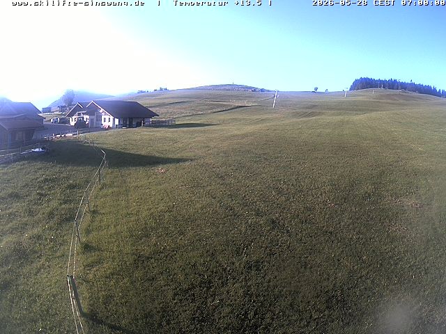 Archiv Foto Webcam Skilifte Sinswang - Blick auf die Skipiste