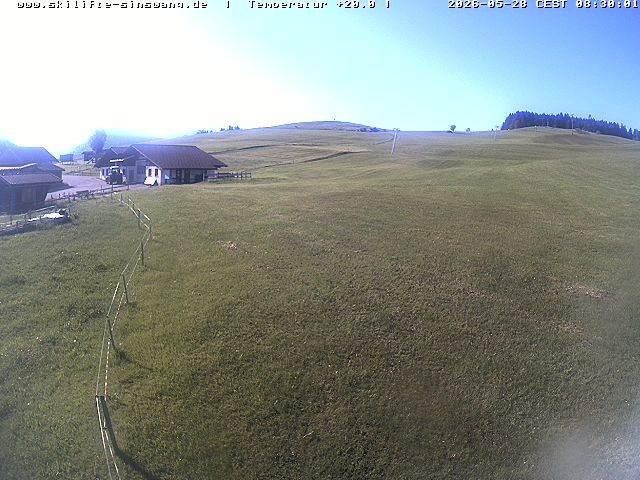 Archiv Foto Webcam Skilifte Sinswang - Blick auf die Skipiste